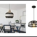 best black bamboo pendant light