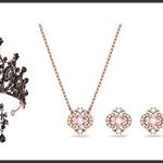 best crystal necklace and earring set