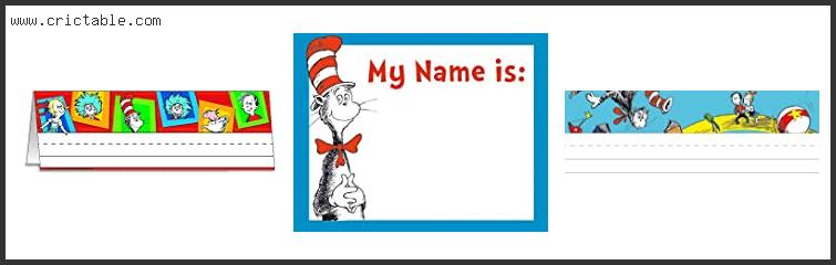 Best Dr. Seuss Name Tags