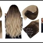 best ombre clip in hair extensions