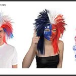 best red white blue wig