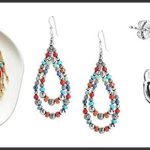 best turquoise and red earrings