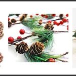 best pine garland with pinecones